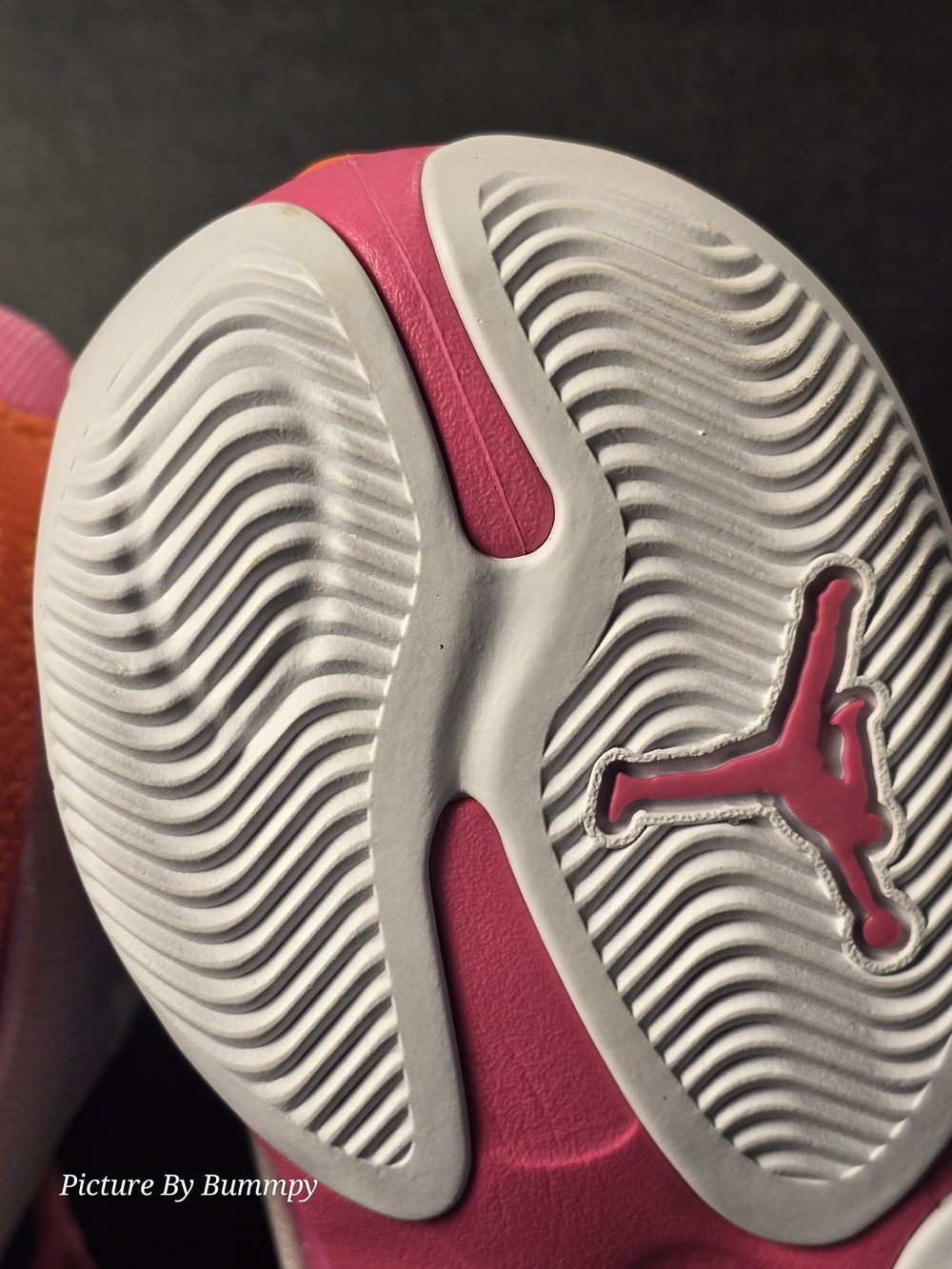 Jordan Max Aura 4 GS White Pinksicle Orange DV0490-168 Size 6.5Y/Women Size 8 - Picture 9 of 13